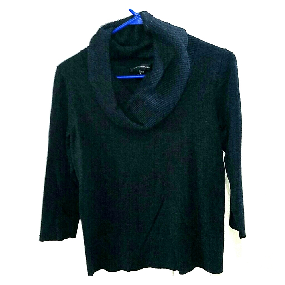 Charcoal cowl sweater